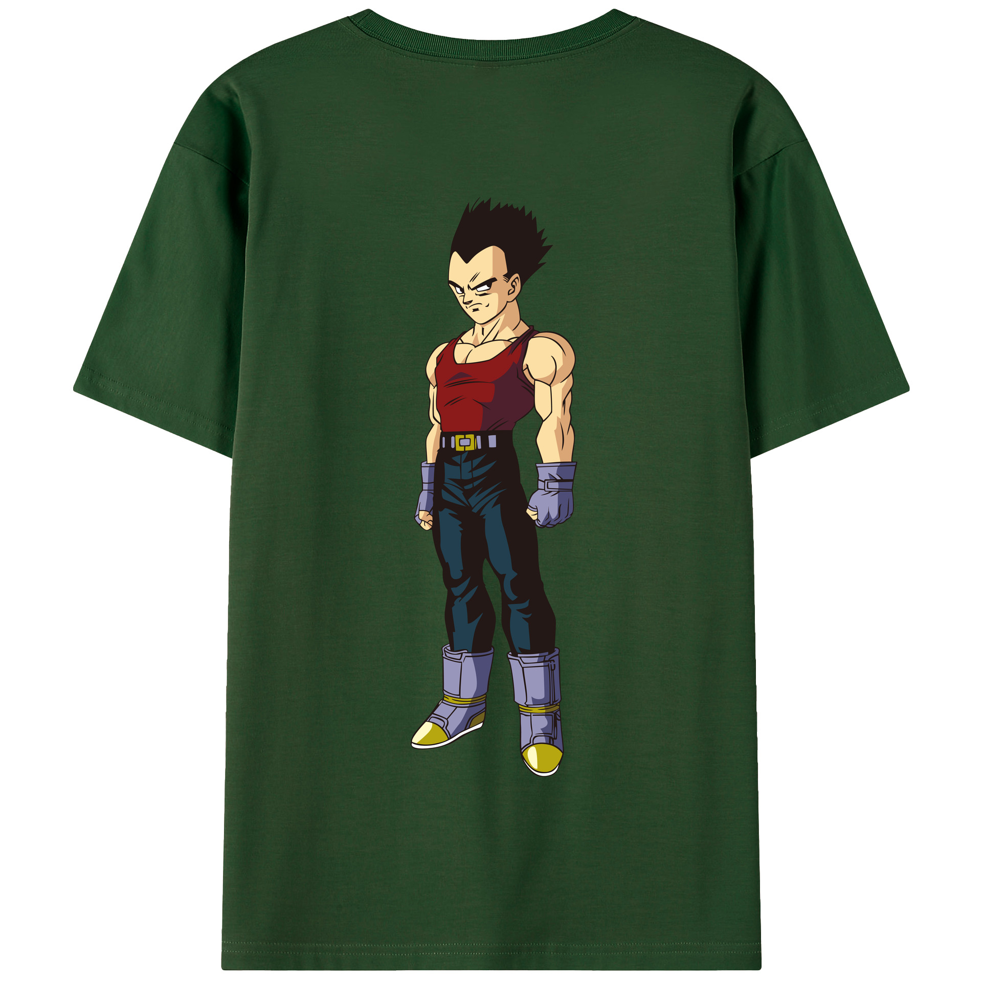（画像用） ドラゴンボール ベジータ四世（Bejīta Yonsei）DRAGON BALL Vegeta IV 綿100％半袖Tシャツ（背面プリント）